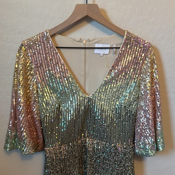 ONE33 Social Ombré Sequin Minidress Size 4 - Picture 4 of 8